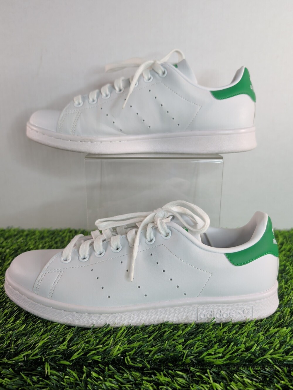 ADIDAS ORIGINALS STAN SMITH SHOES WHITE GREEN MEN'S 9